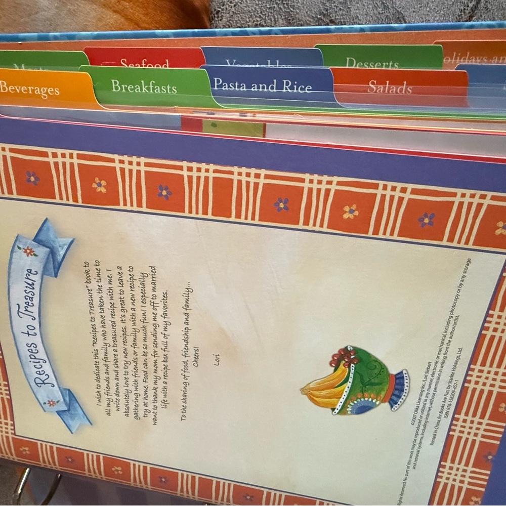 Recipes to Treasure - a Colorful Recipe Book Keepsake by Lori Siebert - Picture 5 of 9